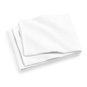 מגבת גוף מודפסת צבע לבן