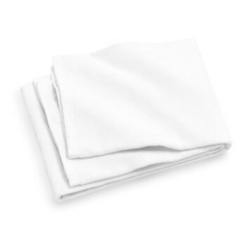 מגבת גוף מודפסת צבע לבן