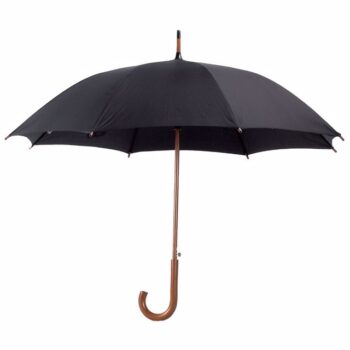 מטריה ממותגת דגם לאגר צבע שחור